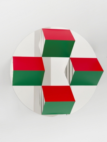 Daniel Buren, Du cercle au carré : Haut-relief - DBPF88, 2025, Mennour