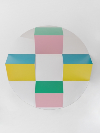 Daniel Buren, Du cercle au carré : Haut-relief - DBPF89, 2025, Mennour