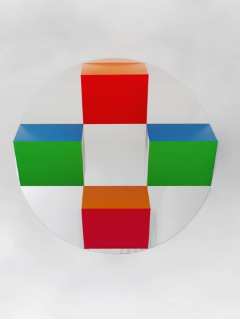 Daniel Buren, Du cercle au carré : Haut-relief - DBPF91, 2025, Mennour
