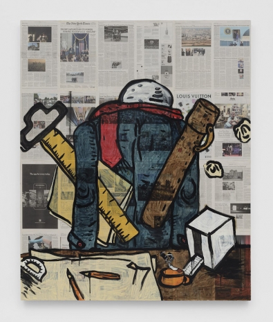 Rirkrit Tiravanija, untitled 2025 (the intellects take leave, fig. one) (new york times, january 21, 2025), 2025 , Gladstone Gallery