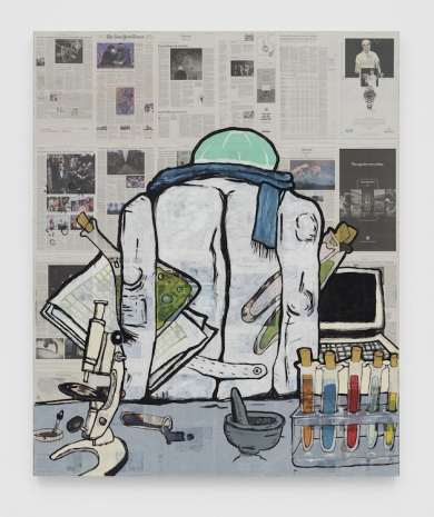 Rirkrit Tiravanija, untitled 2025 (the intellects take leave, fig. five) (new york times, january 28, 2025), 2025 , Gladstone Gallery