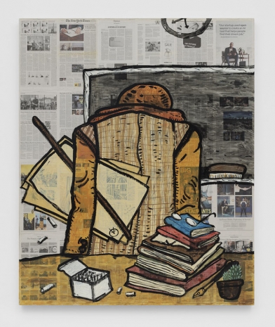 Rirkrit Tiravanija, untitled 2025 (the intellects take leave, fig. two) (new york times, january 22, 2025), 2025 , Gladstone Gallery