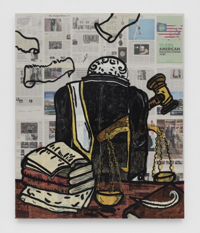 Rirkrit Tiravanija, untitled 2025 (the intellects take leave, fig. four) (new york times, january 26, 2025), 2025 , Gladstone Gallery