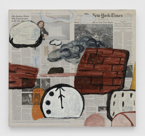 Rirkrit Tiravanija, untitled 2025 (doomsday clock) (new york times, january 20, 2025), 2025 , Gladstone Gallery