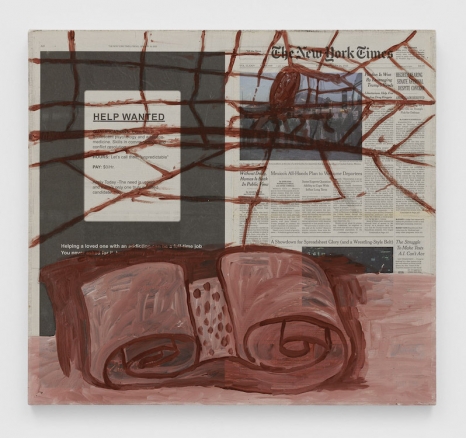 Rirkrit Tiravanija, untitled 2025 (doomsday spiderweb) (new york times, january 24, 2025), 2025 , Gladstone Gallery