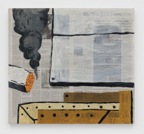 Rirkrit Tiravanija, untitled 2025 (doomsday smoke) (new york times, january 31, 2025), 2025 , Gladstone Gallery