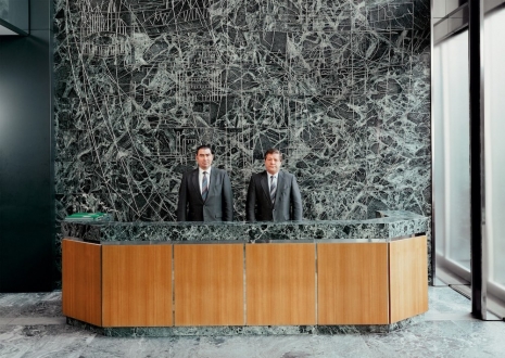 Andreas Gursky , Desk Attendants, Provinzial, Düsseldorf, 1982 , Sprüth Magers