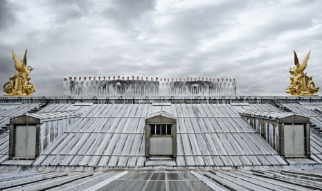 JR, Ballet, Regard sur le toit du Palais Garnier, Opéra de Paris, France, 2014, 2025, Perrotin