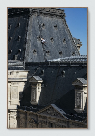 JR, Ballet, Sur les Toits du Louvre #6, Vertical, Paper Block, Paris, France, 2021, Perrotin