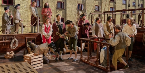 Stan Douglas, Overture: In which Convicted Brigand Captain Macheath is Transported to the West Indies Where He will be Impressed into Indentured Labour, 2024 , Victoria Miro