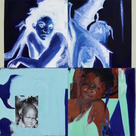 Kudzanai-Violet Hwami, Atom Painting #7, 2025, Victoria Miro