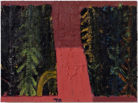 Tal R , Pink Road Through Forest (november november), ca. 2013-2018 , Galleri Bo Bjerggaard