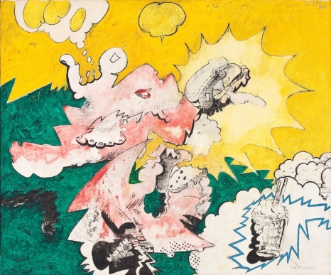 Valerio Adami, L'ora del sandwich, 1963 , The Mayor Gallery