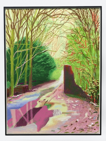 David Hockney , The Arrival of Spring in Woldgate, East Yorkshire in 2011 (twenty eleven) - 11 May, , Galerie Lelong