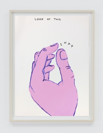 David Shrigley , Untitled (Look At This), 2025 , Anton Kern Gallery