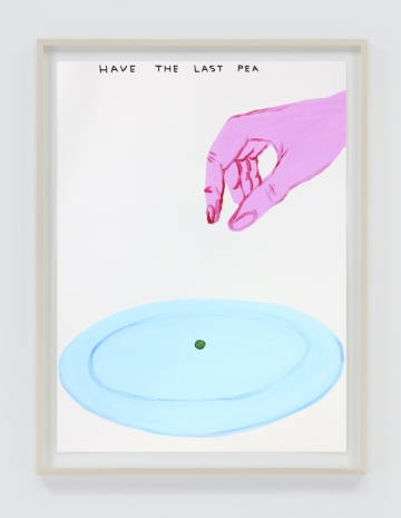 David Shrigley , Untitled (Have the Last Pea), 2025 , Anton Kern Gallery