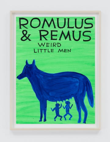 David Shrigley , Untitled (Romulus & Remus), 2023 , Anton Kern Gallery
