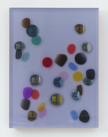 Jim Lambie , June 1978, A dusk of lavender blue, 2025 , Anton Kern Gallery