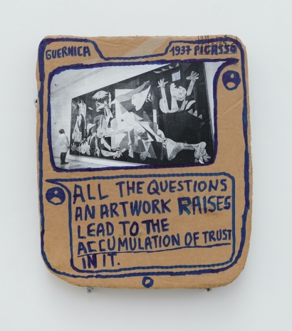 Thomas Hirschhorn , Thick-Post N.1, 2024 , Alfonso Artiaco