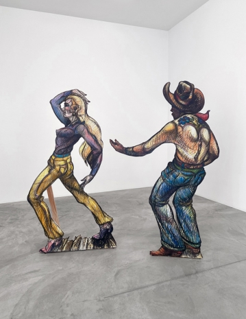 Luis Jiménez, Honky Tonk (diptych), 1981 , Matthew Marks Gallery