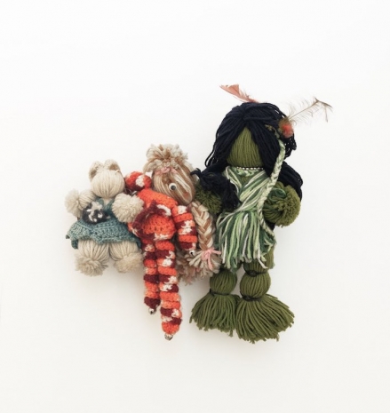 Mike Kelley , Four Yarn Figures, 1990 , NO NAME
