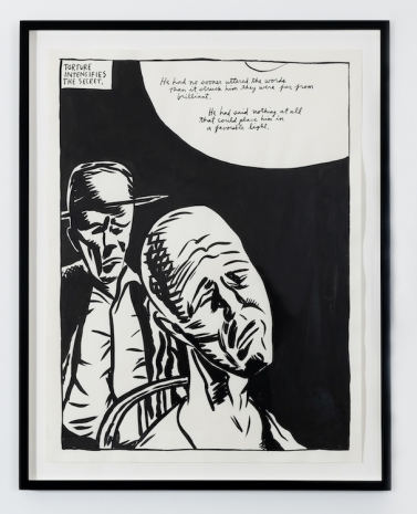 Raymond Pettibon , Torture intensifies the secret, 1987, NO NAME