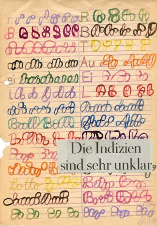 Myriam Holme, „25/2024 „Die Indizien sind sehr unklar““, 2024 , BERNHARD KNAUS FINE ART