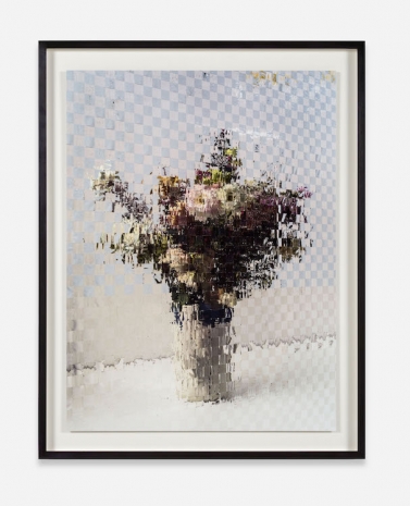 Gregor Hildebrandt, Karo Stillleben, 2025 , Galerie Mezzanin