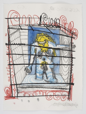 Carroll Dunham , Untitled, 2022 , Tim Van Laere Gallery