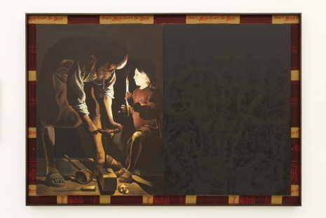 Stephen Prina, English for Foreigners: Georges de La Tour/Andy Warhol, 2017, Petzel Gallery