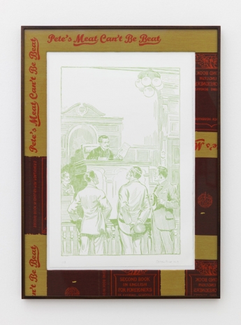 Stephen Prina, English for Foreigners: Frontispiece, 2017 , Petzel Gallery