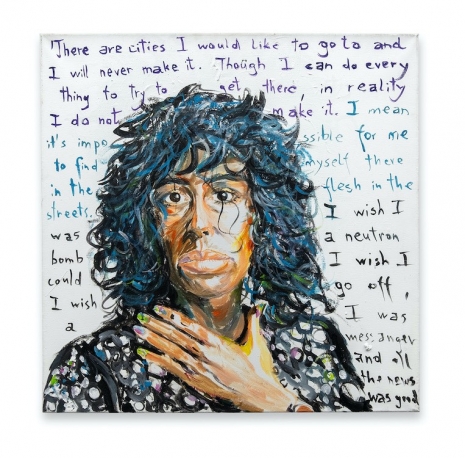 Elke Silvia Krystufek, Hélène Cixous, 2001, Galerie Bernd Kugler