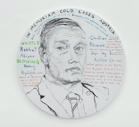 Elke Silvia Krystufek, IN MEMORIAM COLD CASES AUSTRIA, 2025 , Galerie Bernd Kugler