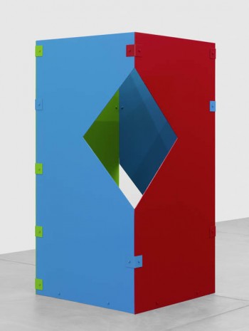 Sam Falls, Untitled (Cobalt, Red, Sky Blue, Teal 18), 2013, Galerie Eva Presenhuber