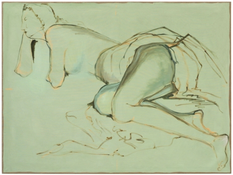 Vera Palme, Ohne Titel (Sketch of Artemisia Gentileschi’s Allegory of Painting), 2020, Galerie Buchholz