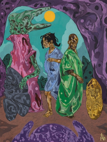 Richard Ayodeji Ikhide, Youths, 2025 , Victoria Miro