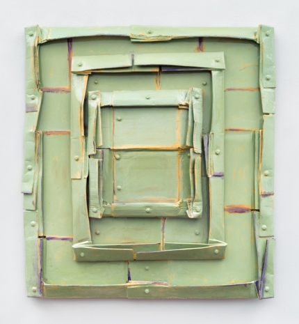 Machteld Rullens, Crushed Homage to the Square (Bright Green), 2025 , Andrew Kreps Gallery