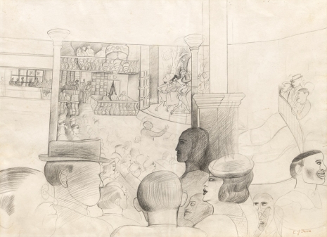 Edward Burra, Musical Comedy, Barcelona, 1935 , The Mayor Gallery