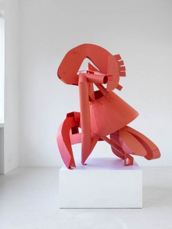 Thomas Kiesewetter, Denker, korallenrot, 2013, Sies + Höke Galerie