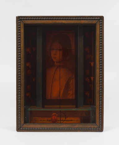 Joseph Cornell, Untitled (Medici Series, Pinturicchio Boy), c. 1950 , Gagosian