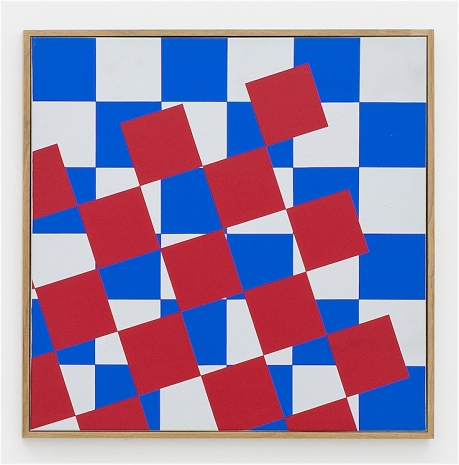 Anton Stankowski, Abheben blau-rot, 1990 , galerie frank elbaz
