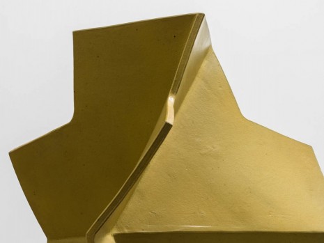 John Mason, Folded Cross, Yellow-Gold (detail), 2002, David Kordansky Gallery