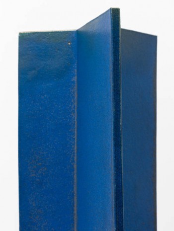 John Mason, Vertical Intersection, Blue (detail), 1997, David Kordansky Gallery
