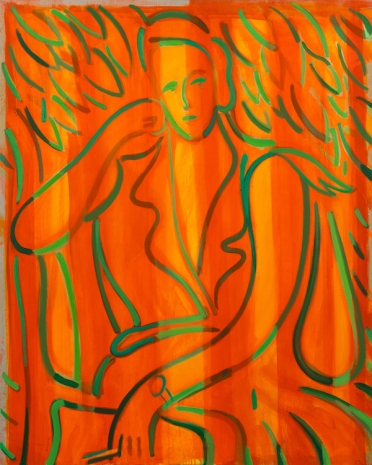 Spencer Sweeney, Figure in Striped Light, 2025 , Gagosian