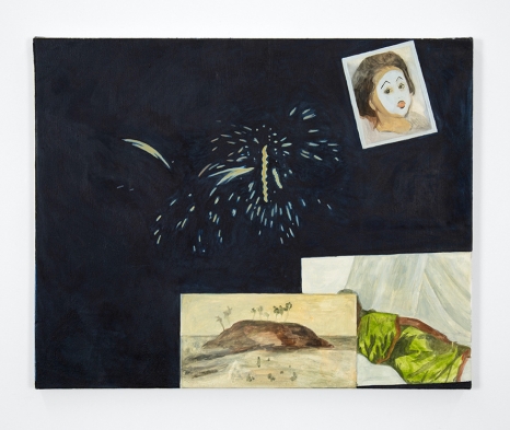 Nina Jayasuriya, Odyssée de Yaka Villa (autoportrait aux feux d’artifice), 2025 , Mennour