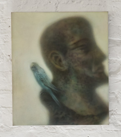 Veronika Hapchenko, Common parakeet on a monument II, 2025 , Sylvia Kouvali