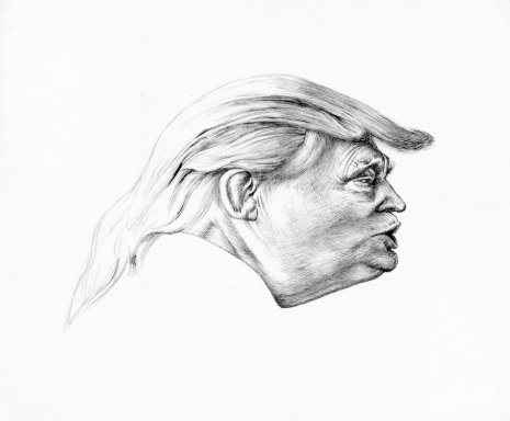 Jim Shaw, Trump Distortion #1, 2017, Loevenbruck