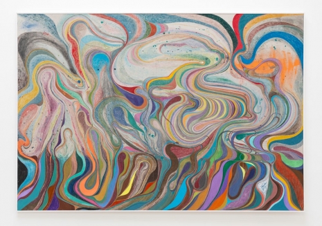 Chris Johanson, Impermanence #1 (ups and downs, sketchy but not unfilled with figuring it out), 2022-2025 , The Modern Institute