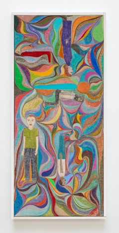 Chris Johanson, Impermanence #2 (I do this dance to tell myself and you in no uncertain terms that this is a dance of love and you will not fuck with this love I have), 2025 , The Modern Institute