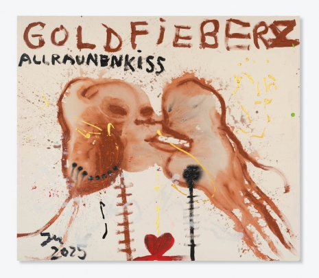 Jonathan Meese, ERZKISS: DER KUSS DER KUNST KÜSST SICH SELBST!, 2025 , Tim Van Laere Gallery